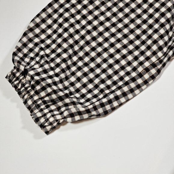 Cat & Jack Girls Dress Black White Gold Gingham Print Plaid Size XXL (18) - Picture 6 of 11